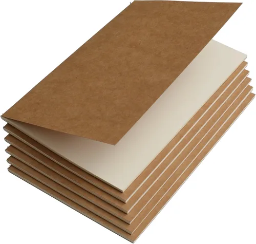 Vista 12 de TWONE Cuaderno, paquete de 6 cuadernos de papel kraft de tapa blanda, cuadrícula de puntos, cuadernos para oficina, escuela, negocios, trabajo