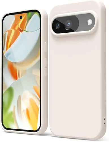 Vista 82 de oakxco para Google Pixel 6A Funda de teléfono de silicona líquida, diseño estético lindo y delgado para mujer y niña, cubierta de gel suave, lisa