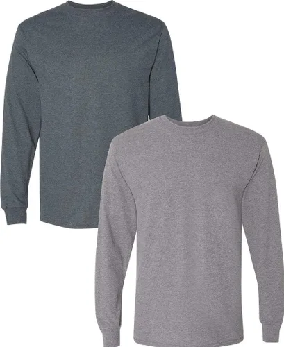 Vista 37 de Gildan - Camiseta DryBlend de manga larga para adulto, estilo G8400, paquete de 2