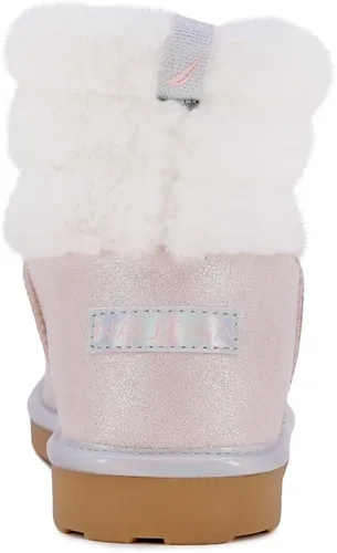 Vista 3 de Nautica Botas para niños y niñas con piel Sherpa para nieve e invierno, botines cálidos para niños grandes - niño pequeño - niño pequeño