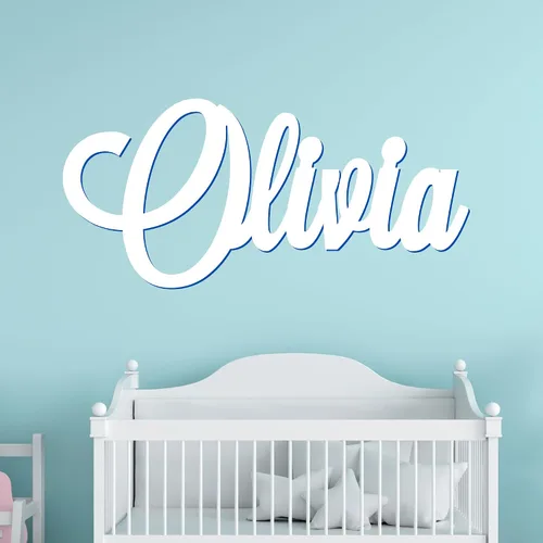 Vista 4 de Letrero de madera con nombre personalizado, letrero de nombre para guardería, letreros de apellido familiar, ¡opción de tamaño y fuentes!
