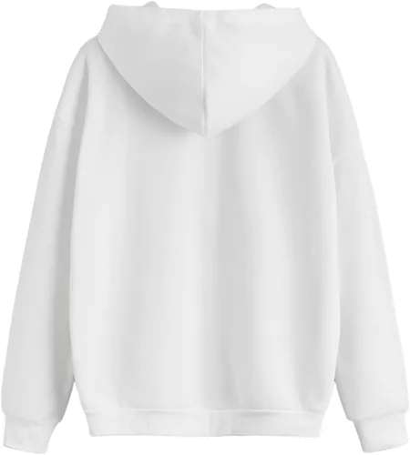 Vista 2 de SHENHE Sudadera casual de manga larga con capucha y cordón para mujer