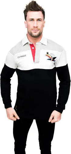 Vista 3 de Guinness Long Sleeve Irish Rugby Jersey for Men Mens Polo Style Rugby Shirt Jerseys