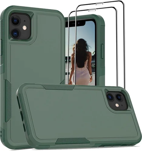 Vista 199 de Jeylly Funda para iPhone SE/Funda para iPhone 5S, Exterior de Plástico Duro que Absorbe Golpes + Interior de Silicona de Goma Defensor contra