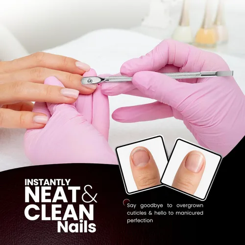Vista 8 de Utopia Care, Removedor de cutícula profesional Professional Stainless Steel Cuticle Remover & Cutter, Durable Manicure & Pedicure Tool for Finger