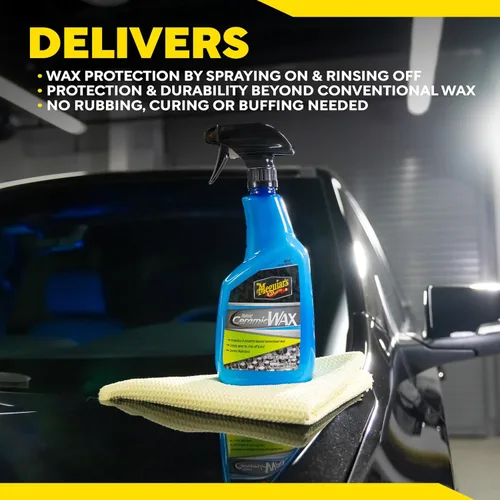 Vista 10 de Meguiar's - Cera de cerámica híbrida, cera en aerosol fácil de usar para el detalle del automóvil con la potencia protectora superior