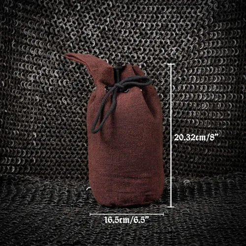 Vista 4 de Mythrojan Riñonera con cordón para renacimiento, accesorios para disfraz, bolsa de joyería