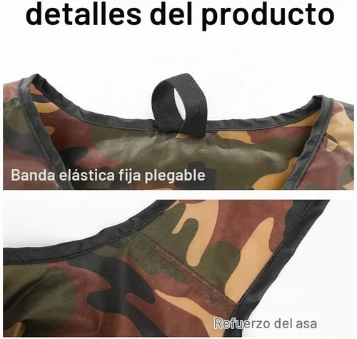 Vista 7 de Aricsen Bolsas de compras reutilizables de camuflaje de 15 x 4.5 x 15