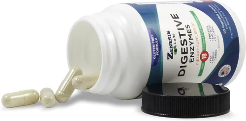 Vista 6 de Enzimas digestivas, con amylase, bromelain, proteasa, lipase y otras 14 enzimas (90 cápsulas), de Zenesis Labs