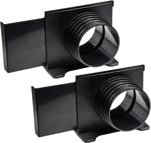 Vista 9 de POWERTEC 70358V Compuerta de Explosión de Montaje en Pared de 4 Pulgadas con Soporte, Accesorio de Recolección de Polvo Roscado - 1 Paquete