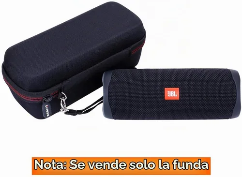Vista 9 de LTGEM - Funda para altavoz Bluetooth portátil JBL Flip 7/6/5/Grip 3. Negro/Rojo