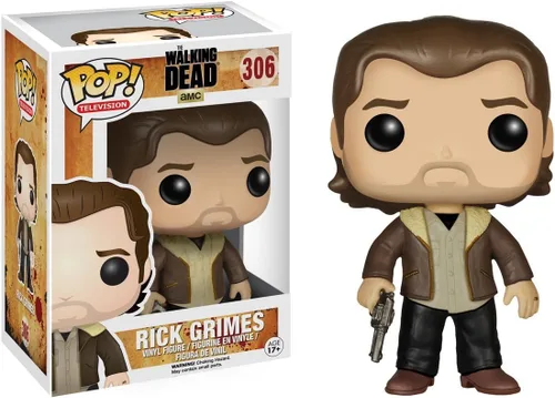 Vista 3 de Funko POP TV Figura de Rick Grimes de The Walking Dead temporada 5