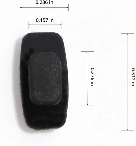 Vista 2 de 3 pares de almohadillas para la nariz para lentes de sol, 3 pares de repuesto de silicona suave con forma rectangular de grado premium