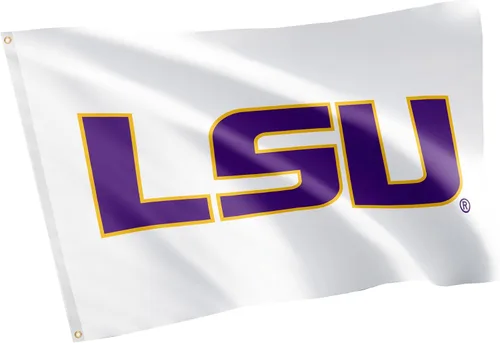 Vista 8 de Desert Cactus Bandera de la Universidad Estatal de Louisianna – Bandera de los Tigres LSU de 3 x 5 pies, tela duradera para interiores y exteriores