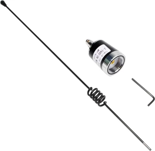 Vista 7 de HYS Pretuned GMRS UHF Antena de radio amateur con montaje NMO NMO Bracket L Shape Fender Trunk/Hole Mount Kit, W/ Low Profile RG-58 13ft Cable