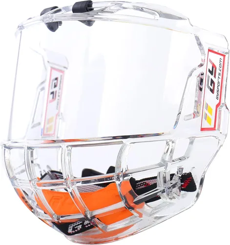 Vista 7 de GY Casco de Hockey Completo con Visera para Adultos y Jóvenes, Protector Facial Anti-Rasguños/Anti-Empañamiento/Certificado CE