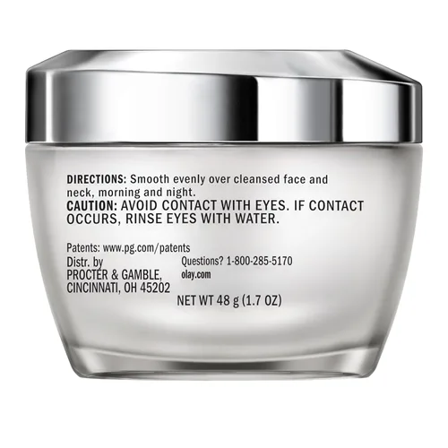 Vista 12 de Olay Crema Hidratante Facial con Péptidos de Colágeno, Crema Reafirmante para Mujeres, Sin Fragancia, No Grasa - Hidratante, Antienvejecimiento