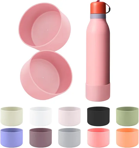 Vista 27 de 2 botas de silicona compatibles con Owala FreeSip Twist de 24 onzas Brisa helada