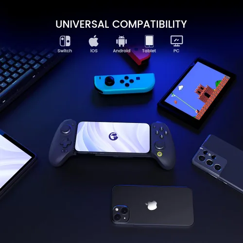 Vista 2 de GameSir G8 Plus Bluetooth Mobile Game Controller for Switch & iOS & Android & Tablets, Wireless Gamepad with Hall Effect Joysticks/Hall Trigger