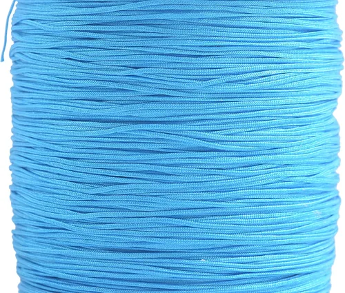 Vista 46 de KONMAY 1 rollo de cuerda de nailon de 150 yardas, trenzado de 0.016 in de nailon Shamballa Macramé/cordón de cuentas, cordón de nudo chino, cuerda