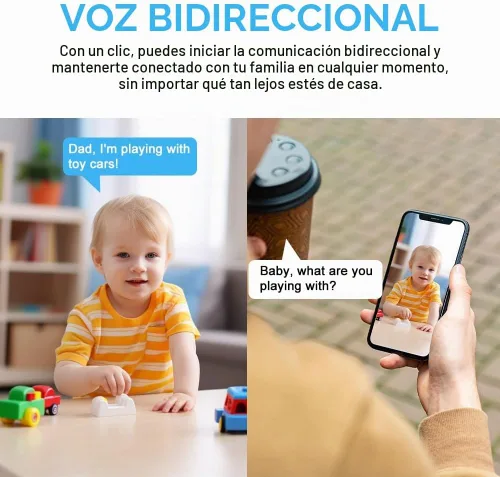Vista 3 de EVERSECU Cámara de seguridad PTZ inalámbrica 2K Plug&Play, enchufe de toma de corriente incorporado, detección de movimiento, seguimiento automático