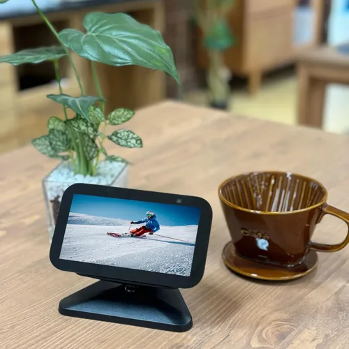 Vista 9 de Sintron Soporte Magnético Ajustable con Montaje para Echo Show 5 de 3ª Generación, Soporte de Pantalla Inteligente con Rotación de 360 Grados