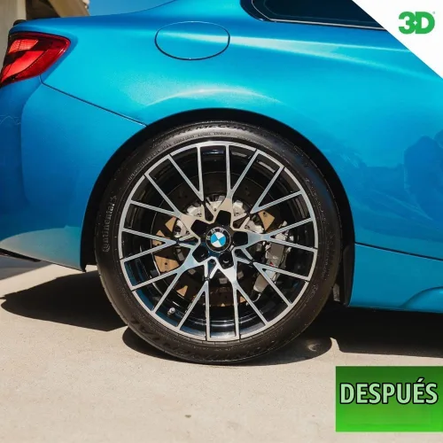 Vista 7 de 3D Magic Blue - Spray de brillo para neumáticos, resistente al agua, de alto brillo, protección de larga duración, fórmula sin eslingas, sin correr