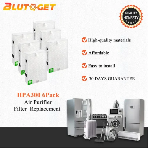 Vista 6 de Filtro de repuesto HPA 300, filtro purificador de aire HPA300 R, compatible con purificador de aire Honeywell HPA 300 HPA200 HPA090 Series