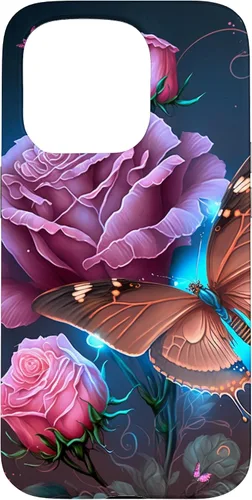 Vista 14 de Family Butterfly Rose Flower Firefly PC Case for iPhone 17