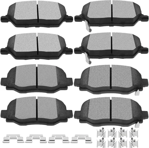 Vista 18 de SCITOO Juego de pastillas de freno de disco delanteras y traseras de cerámica para Ford Explorer 1995-2001, 1998-2002 para Ford Ranger, 1997-2001