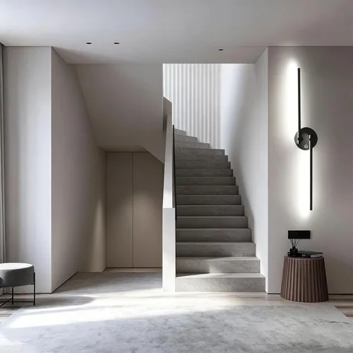 Vista 6 de Kawell Lámpara de pared LED de 12 W cableada con interruptor, brazos giratorios de 300°, iluminación moderna para sala de estar, dormitorio