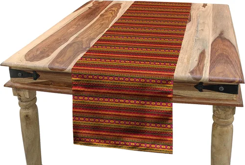 Vista 38 de Lunarable Camino de mesa tropical y manteles individuales, acuarela tucán loro flamenco piñas y flores silvestres sobre rombo, juego para decoración