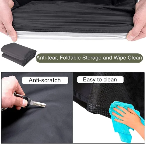 Vista 4 de Falezern Funda protectora para saco de boxeo independiente, ajustable engrosada resistente, impermeable para boxeo al aire libre