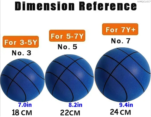 Vista 3 de Baloncesto silencioso, balón silencioso para interiores, baloncesto silencioso con asas, baloncesto de espuma silenciosa, baloncesto silencioso