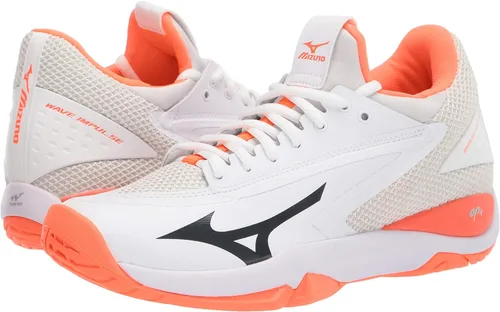 Vista 7 de Mizuno Zapatillas de tenis Wave Impulse All Court para mujer Coral blanco-ardiente