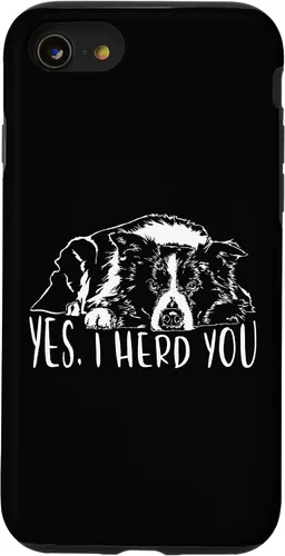 Vista 18 de Border Collie I Herd You Herd You Dog Funny Dog Saying Case for iPhone 17