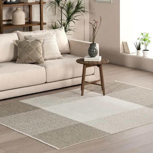 Vista 11 de nuLOOM Versa Collection - Alfombra reversible de 4 x 6 pies, lavable a máquina, resistente a las manchas, fácil almacenamiento, certificado