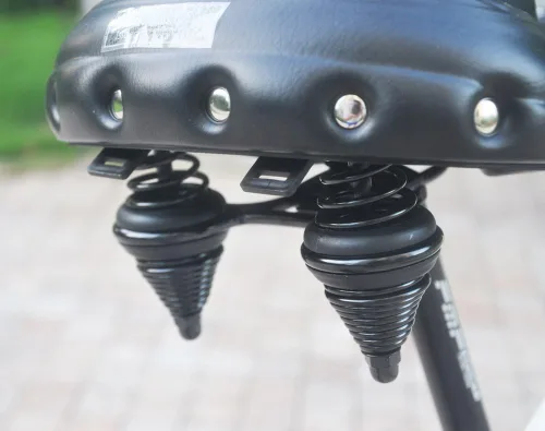 Vista 8 de UPANBIKE Sillín de bicicleta súper suave y cómodo amortiguador de suspensión de asiento de bicicleta ampliado