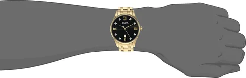 Vista 13 de Bulova Reloj clásico de acero inoxidable para hombre con diamantes y fecha de día