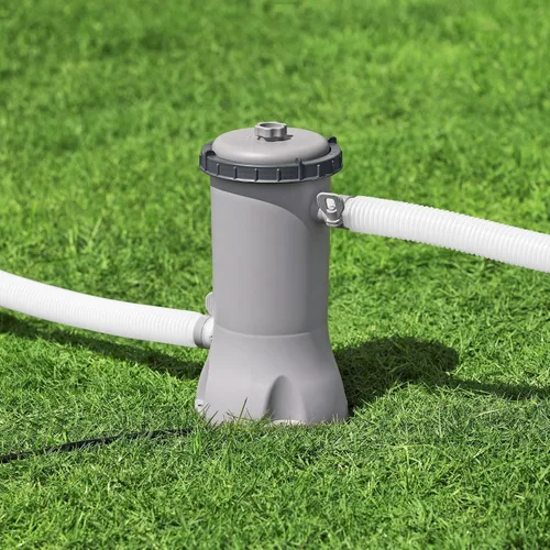 Vista 3 de Bestway Flowclear - Cartucho de bomba de filtro de agua para piscina sobre el suelo, 530 galones por hora, 120 voltios con temporizador de apagado
