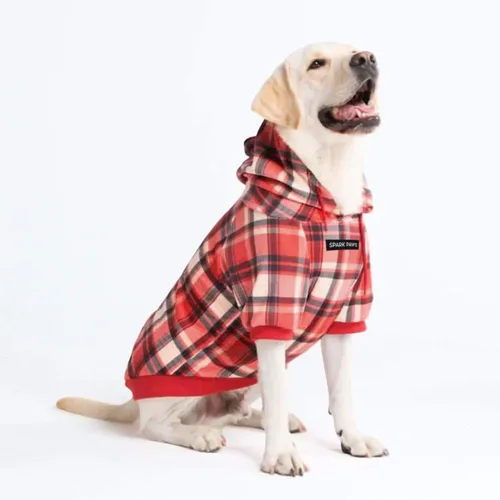 Vista 94 de Spark Paws Sudadera con capucha para perro, suéter de primera calidad para perros pequeños, medianos y grandes Trajes cálidos para bulldogs
