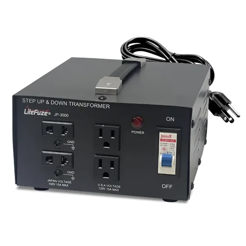 Vista 10 de LiteFuze Convertidor Transformador de Voltaje de 2000 Vatios para Japón Elevador/Reductor - 100v a 120v / 120v a 100v Convertidor de Energía Japonés