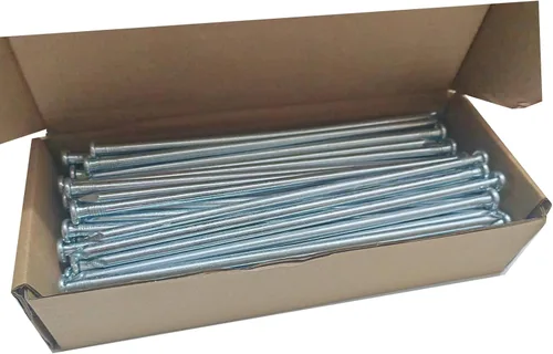 Vista 4 de Estacas de metal, 35 estacas galvanizadas de 10 pulgadas, clavos de jardín para césped, barreras de malezas, tienda de campaña y más (35, plateado)