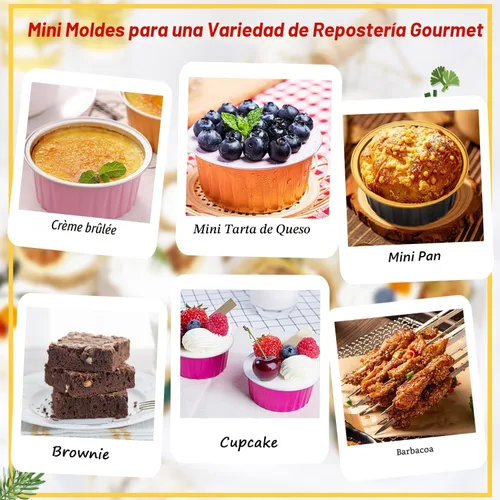 Vista 6 de LNYZQUS Mini moldes para hornear pasteles de 5 oz con tapas, paquete de 100, moldes desechables de aluminio para cupcakes, moldes pequeños