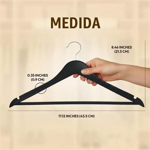 Vista 2 de Utopia Home Perchas de Madera Premium Paquete de 30 – Percha de Abrigo Duradera y Delgada – Percha para Trajes con Gancho Giratorio de 360 Grados
