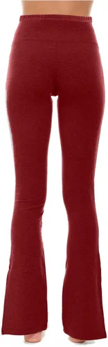 Vista 4 de Leggings Pantalones De Yoga Talle Alto Para Mujeres Pantalones Largos Parte Inferior De Campana Suave Pantalones