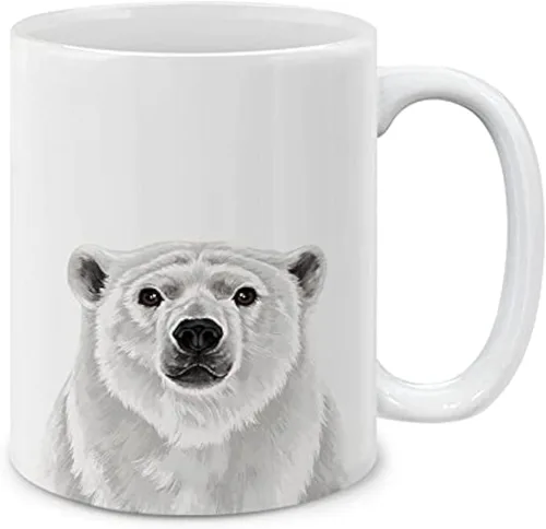 Vista 10 de MUGBREW Taza de té de cerámica linda de alpaca de 11 oz