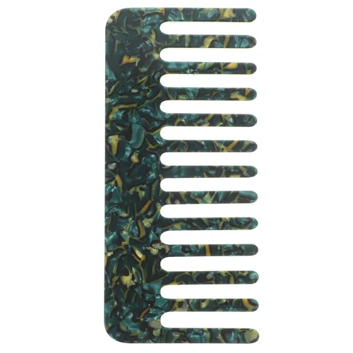Vista 10 de Beaupretty Peine de dientes anchos, peine de pelo de carey simple, vintage, peine antiestático, peine grande de plástico, herramientas de peluquería