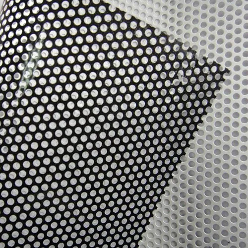 Vista 2 de Película de vinilo perforada de visión unidireccional para ventana, película autoadhesiva imprimible para ventana (42 pulgadas x 100 pies)