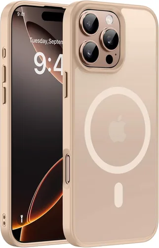 Vista 95 de Miracase - Funda magnética para iPhone 14 Plus de 6.7 pulgadas (compatible con MagSafe) (con 2 protectores de pantalla), protección de grado Negro
